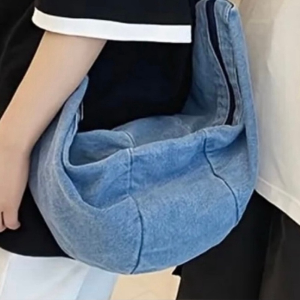 Unisex Denim Crossbody Sling Bag NWT